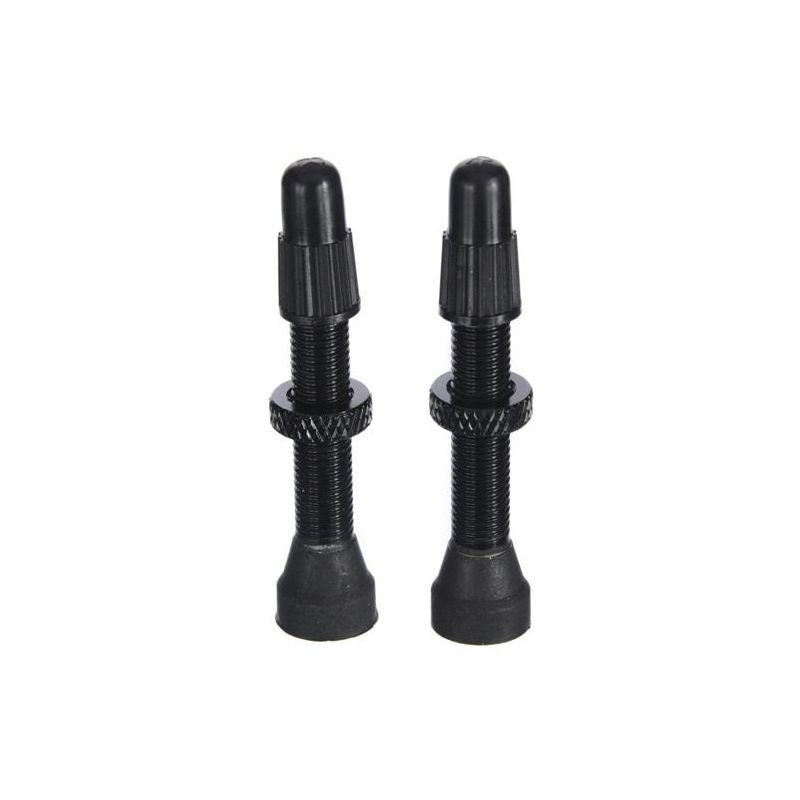 VALVE TUBELESS FUNN BLACK 45mm length, PRESTA, 2pcs in one package 