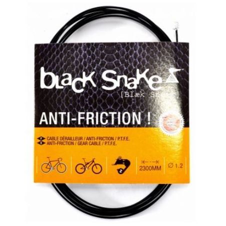 CABLE DE DERAILLEUR BLACK SNAKE ANTI FRICTION 23000MM
