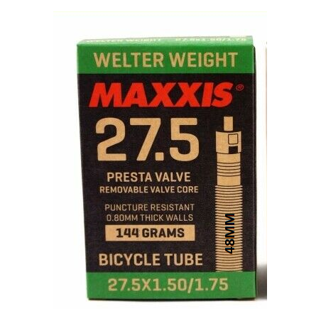 CHAMBRE A AIR MAXXIS WELTER WEIGHT 27.5X1.50/1.75, 48MM PRESTA
