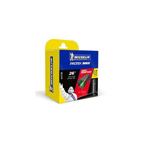 CHAMBRE A AIR MICHELIN PROTEK MAX 26*1.90/2.30 SCHRADER AVEC LIQUIDE ANTI-CREVAISON