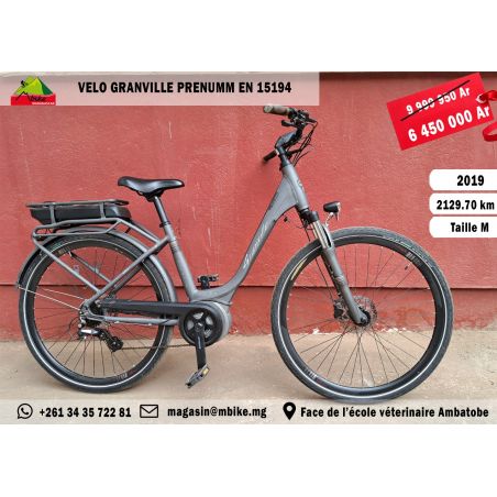 VELO GRANVILLE PRENUMM EN 15194 ELECTRIQUE COULEUR GRIS FONCE (dépôt vente)