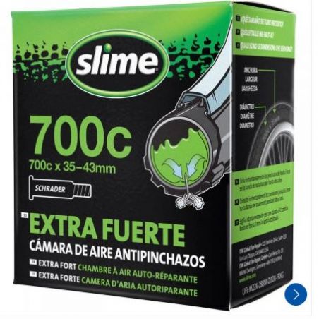 CHAMBRE A AIR AUTO REPARANTE SLIME 700C 35*43 MM SCHARDER