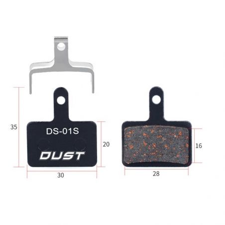 PLAQUETTES DE FREIN SEMI-METALLIQUES RISK DUST DS-01 Shimano Deore