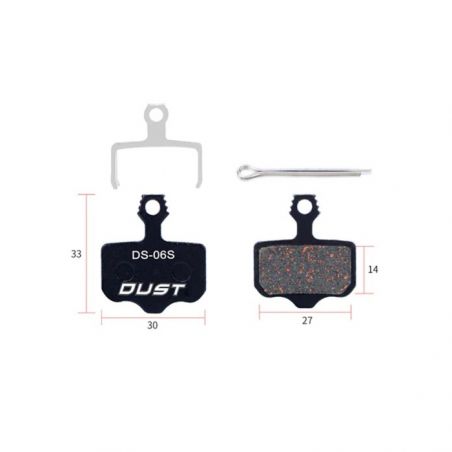 PLAQUETTES DE FREIN SEMI-METALLIQUES RISK DUST DS-06 Shimano Elixir / XX / XO / Level / AXS