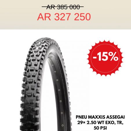 PNEU MAXXIS ASSEGAI 29x2.50WT EXO,TR,50 PSI