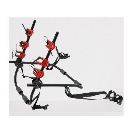 PORTE VELO CARRIER RACK NOIR AVES FIXATION ET SANGLE POUR 3 VELO
