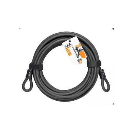 CABLE DE SECURITE AXA DOUBLE BOUCLE DOUBLE LOOP 10M NOIR