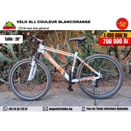 VELO SL1 COULEUR BLANC/ORANGE XD60409532 (dépôt vente)