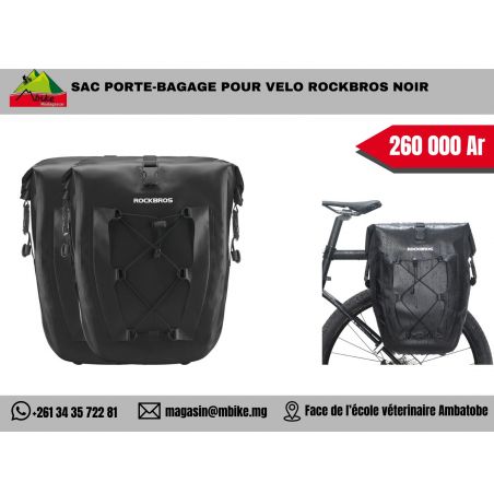 SAC PORTE-BAGAGE POUR VELO ROCKBROS NOIR