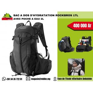 SAC A DOS D'HYDRATATION ROCKBROS 17L AVEC POCHE A EAU 2L