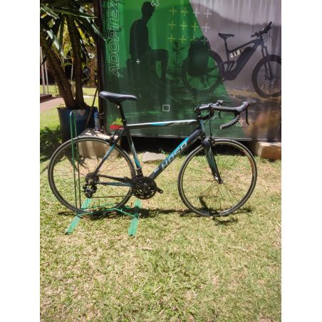 VELO HASA - BLEU/GRIS/NOIR SANS PEDALE 8/10 (DEPOT VENTE)