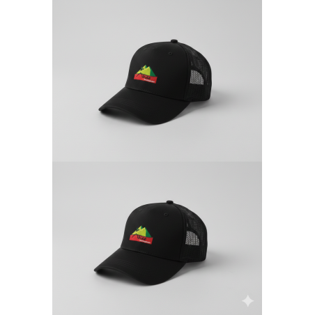 CASQUETTE MBIKE AVEC DOS EN MESH (FILET) NOIR