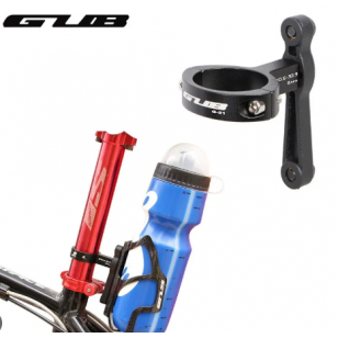 ADAPTATEUR PORTE BIDON GUB G-21 POUR GUIDON ET TIGE DE SELLE - ROTATION AJUSTABLE 30.6 - 33.9 mm - COULEUR NOIR