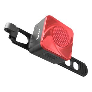 FEU ARRIERE DE VELO GUB M-20 - ETANCHE - LED RECHARGEABLE USB - 40-80 LUMENS - SUR TIGE DE SELLE