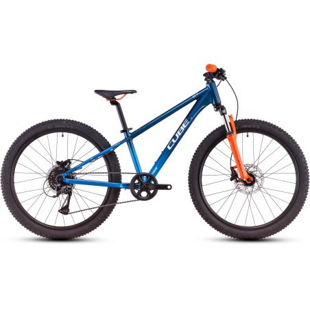 VELO CUBE ACID 240 DISC ACTIONTEAM 24" - COULEUR BLEU/ORANGE