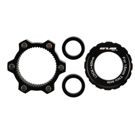 ADAPTATEUR DE FREIN À DISQUE GUB 610 CENTER LOCK VERS 6 BOULONS POUR MOYEU 15X100 / 15X110