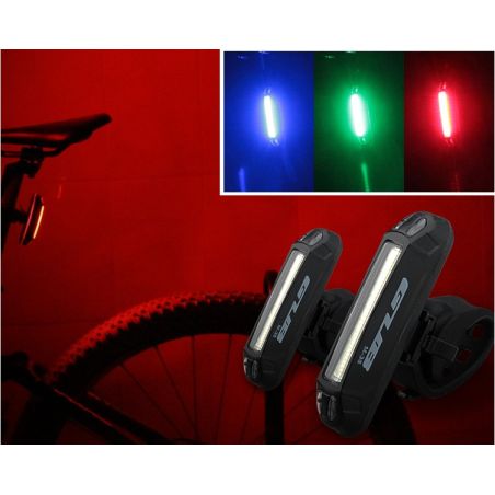 FEU ARRIERE VELO GUB M-38C – LED USB RECHARGEABLE
