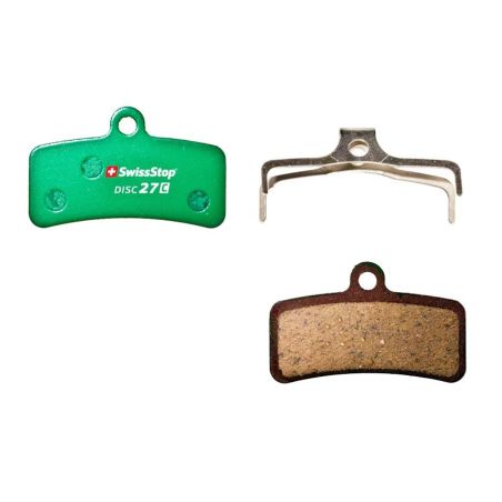 PLAQUETTES DE FREIN VTT SWISSSTOP DISC 27C ORGANIQUE – SHIMANO SAINT / ZEE / TEKTRO / TRP